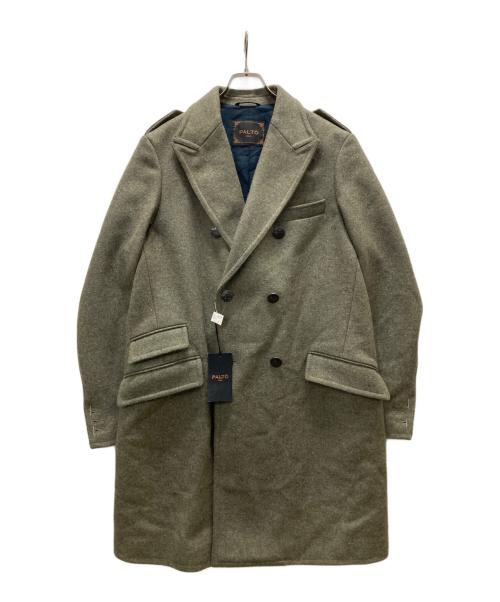 PALTO（パルト）PALTO (パルト) ダブルチェスターコート グレー サイズ:50 未使用品の古着・服飾アイテム