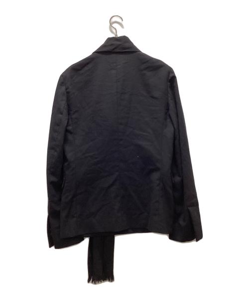 KRIS VAN ASSCHE（クリス ヴァン アッシュ）KRIS VAN ASSCHE (クリス ヴァン アッシュ) io corso como ストールドッキングジャケット ブラック サイズ:46の古着・服飾アイテム