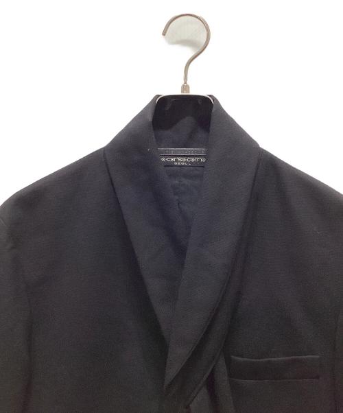 KRIS VAN ASSCHE（クリス ヴァン アッシュ）KRIS VAN ASSCHE (クリス ヴァン アッシュ) io corso como ストールドッキングジャケット ブラック サイズ:46の古着・服飾アイテム