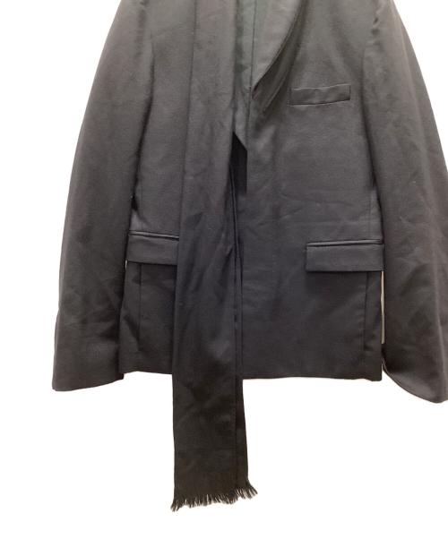 KRIS VAN ASSCHE（クリス ヴァン アッシュ）KRIS VAN ASSCHE (クリス ヴァン アッシュ) io corso como ストールドッキングジャケット ブラック サイズ:46の古着・服飾アイテム