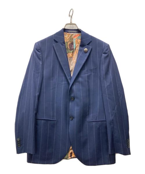 HYDROGEN（ハイドロゲン）HYDROGEN (ハイドロゲン) 裏柄 セットアップスーツ ブルー サイズ:50の古着・服飾アイテム