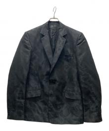 JUST CAVALLI（ジャストカヴァリ）の古着「カモフラテーラードジャケット」｜ブラック