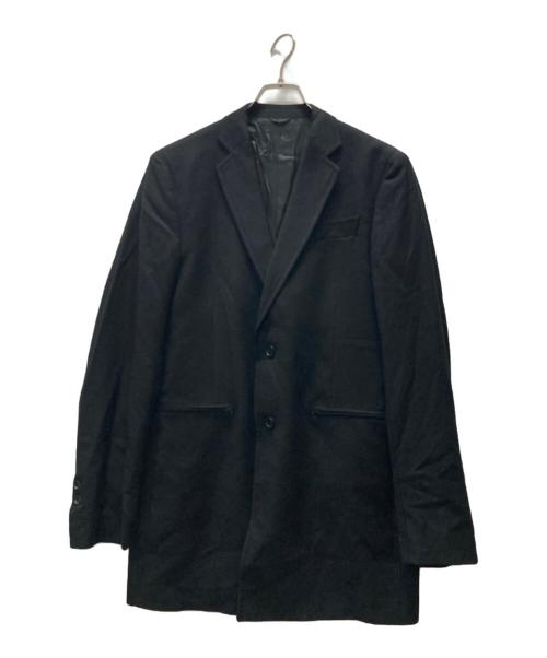 CoSTUME NATIONAL HOMME（コスチューム ナショナル オム）CoSTUME NATIONAL HOMME (コスチューム ナショナル オム) イタリア製チェスターコート ブラック サイズ:Mの古着・服飾アイテム