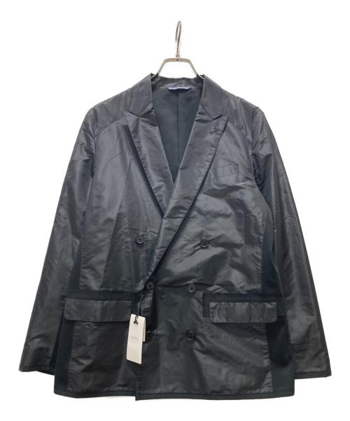 LANVIN en Bleu（ランバンオンブルー）LANVIN en Bleu (ランバンオンブルー) ナイロンテーラードジャケット ブラック サイズ:50 未使用品の古着・服飾アイテム