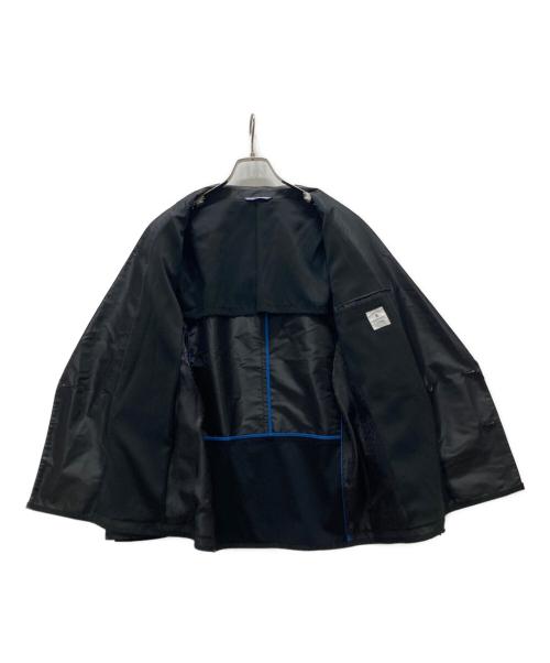 LANVIN en Bleu（ランバンオンブルー）LANVIN en Bleu (ランバンオンブルー) ナイロンテーラードジャケット ブラック サイズ:50 未使用品の古着・服飾アイテム