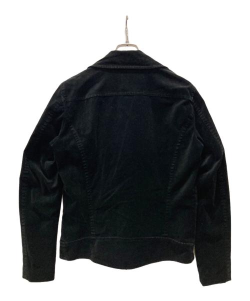 ato（アトウ）ato (アトウ) ベルベットダブルライダースジャケット ブラック サイズ:48の古着・服飾アイテム