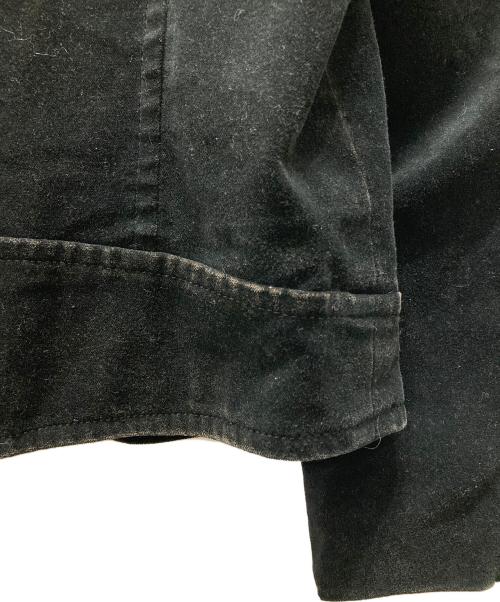 ato（アトウ）ato (アトウ) ベルベットダブルライダースジャケット ブラック サイズ:48の古着・服飾アイテム