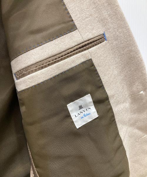 LANVIN en Bleu（ランバンオンブルー）LANVIN en Bleu (ランバンオンブルー) テーラードジャケット ベージュ サイズ:Lの古着・服飾アイテム