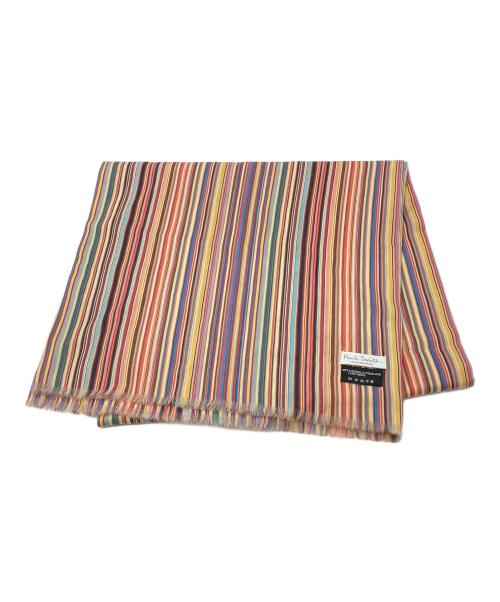 PAUL SMITH（ポールスミス）Paul Smith (ポールスミス) 薄手マルチカラーストライプストール マルチカラーの古着・服飾アイテム