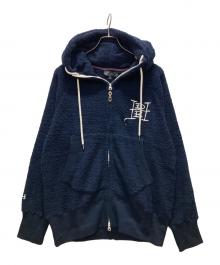Ed Hardy（エド ハーディー）の古着「バックスカルボアパーカー」｜ネイビー