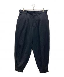 Y-3（ワイスリー）の古着「クラシックウールフランネルカフパンツ/M CLASSIC WOOL FLANNEL CUFF PANTS」｜ブラック