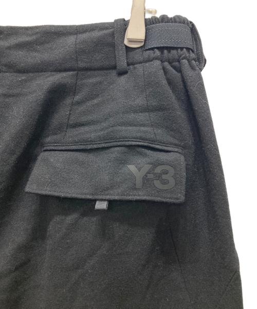 Y-3（ワイスリー）Y-3 (ワイスリー) クラシックウールフランネルカフパンツ/M CLASSIC WOOL FLANNEL CUFF PANTS ブラック サイズ:Mの古着・服飾アイテム