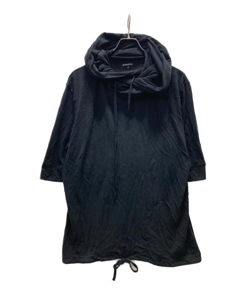 ANN DEMEULEMEESTER（アンドゥムルメステール）ANN DEMEULEMEESTER (アンドゥムルメステール) 10AW Drape T-shirt/ドレープTシャツ ブラック サイズ:Mの古着・服飾アイテム