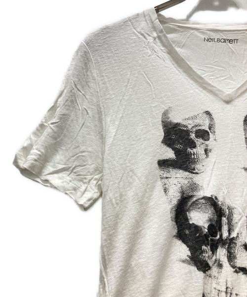 NEIL BARRETT（ニールバレット）NEIL BARRETT (ニールバレット) skull print tee ホワイト サイズ:Mの古着・服飾アイテム
