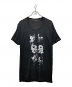 NEIL BARRETTニールバレット）の古着「skull print tee」｜ブラック