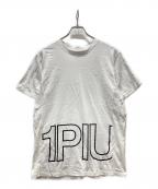 1PIU1UGUALE3 RELAXウノピゥウノウグァーレトレ リラックス）の古着「バックロゴプリントTシャツ」｜ホワイト