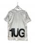 1piu1uguale3 relax (ウノピゥウノウグァーレトレ リラックス) バックロゴプリントTシャツ ホワイト サイズ:XL：4000円