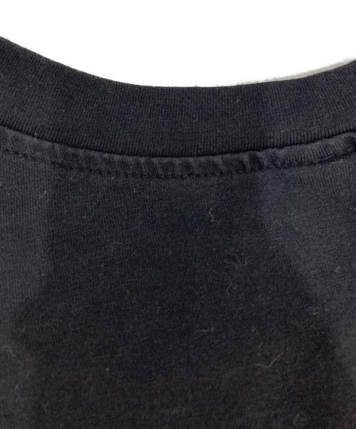 JOHN GALLIANO（ジョンガリアーノ）JOHN GALLIANO (ジョンガリアーノ) ラインデザイン VネックTシャツ ブラック サイズ:Lの古着・服飾アイテム