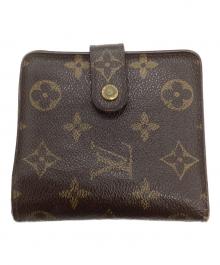 LOUIS VUITTON（ルイ ヴィトン）の古着「コンパクトジップ/2つ折り財布」｜ブラウン