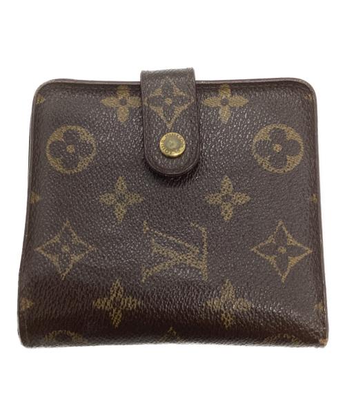 LOUIS VUITTON（ルイ ヴィトン）LOUIS VUITTON (ルイ ヴィトン) コンパクトジップ/2つ折り財布 ブラウンの古着・服飾アイテム