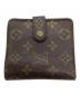 LOUIS VUITTON（ルイ ヴィトン）の古着「コンパクトジップ/2つ折り財布」｜ブラウン