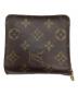 LOUIS VUITTON (ルイ ヴィトン) コンパクトジップ/2つ折り財布 ブラウン：9000円
