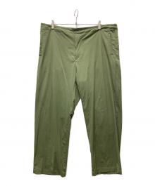 universal products（ユニバーサルプロダクツ）の古着「BIG WAIST EASY SLACKS」｜オリーブ