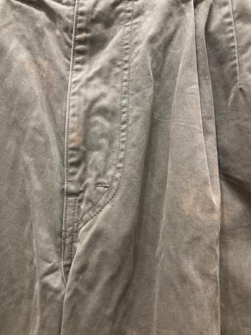 Graphpaper（グラフペーパー）Graphpaper (グラフペーパー) Military Cloth 2 Tucks Pants オリーブ サイズ:1の古着・服飾アイテム