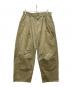 Graphpaper（グラフペーパー）の古着「Military Cloth 2 Tucks Pants」｜オリーブ