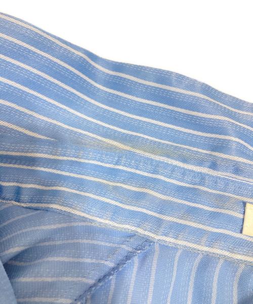 rito structure（リト ストラクチャー）rito structure (リト ストラクチャー) ストライプ切替ロングスリーブシャツ スカイブルー サイズ:1の古着・服飾アイテム