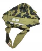 A BATHING APEアベイシングエイプ）の古着「ドゥーラグ 帽子/1ST CAMO DU-RAG」｜グリーン