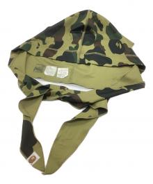 A BATHING APE（アベイシングエイプ）の古着「ドゥーラグ 帽子/1ST CAMO DU-RAG」｜グリーン
