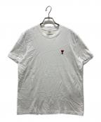 AMI Alexandre Mattiussiアミアレクサンドルマテュッシ）の古着「ホワイト オーガニックコットンTシャツ」｜ホワイト
