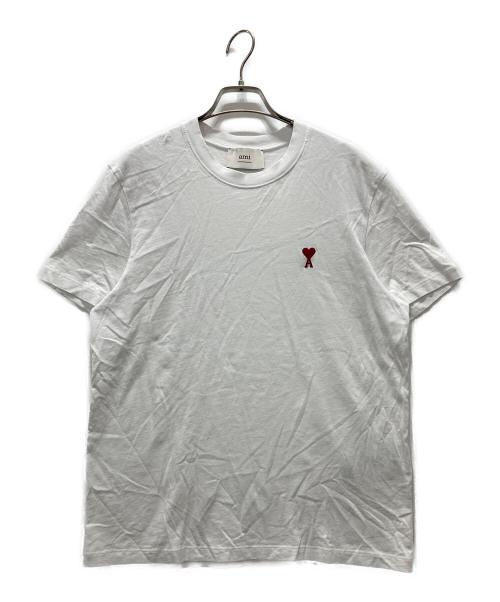 AMI Alexandre Mattiussi（アミアレクサンドルマテュッシ）AMI Alexandre Mattiussi (アミアレクサンドルマテュッシ) ホワイト オーガニックコットンTシャツ ホワイト サイズ:Mの古着・服飾アイテム
