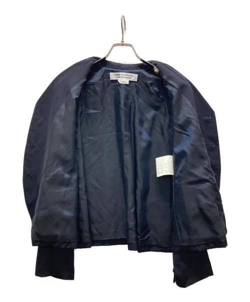 COMME des GARCONS COMME des GARCONS（コムデギャルソン コムデギャルソン）COMME des GARCONS COMME des GARCONS (コムデギャルソン コムデギャルソン) 段返りテーラードジャケット ネイビー サイズ:Sの古着・服飾アイテム