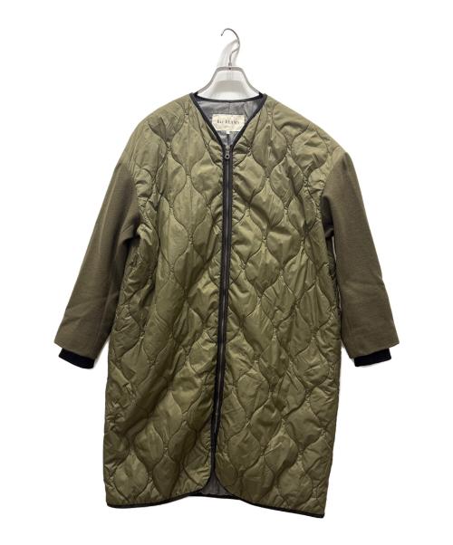 RAY BEAMS（レイ ビームス）RAY BEAMS (レイ ビームス) キルティング袖切替コート オリーブの古着・服飾アイテム