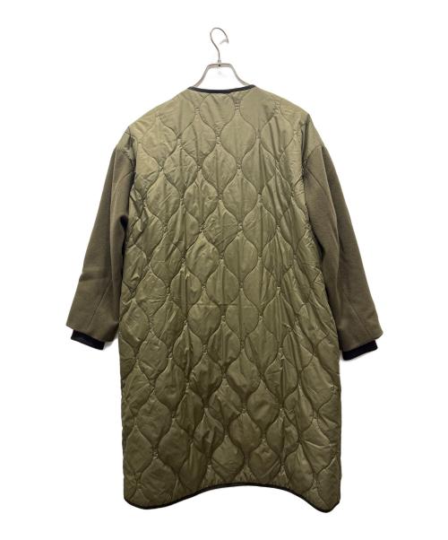 RAY BEAMS（レイ ビームス）RAY BEAMS (レイ ビームス) キルティング袖切替コート オリーブの古着・服飾アイテム