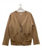 MARGARET HOWELLマーガレットハウエル）の古着「TWISTED CASHMERE WOOLCARDIGAN」｜ブラウン