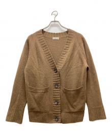 MARGARET HOWELL（マーガレットハウエル）の古着「TWISTED CASHMERE WOOLCARDIGAN」｜ブラウン