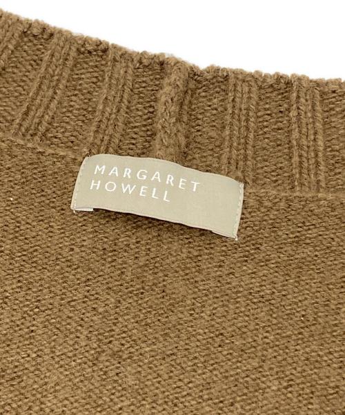 MARGARET HOWELL（マーガレットハウエル）MARGARET HOWELL (マーガレットハウエル) TWISTED CASHMERE WOOLCARDIGAN ブラウン サイズ:Ⅱの古着・服飾アイテム
