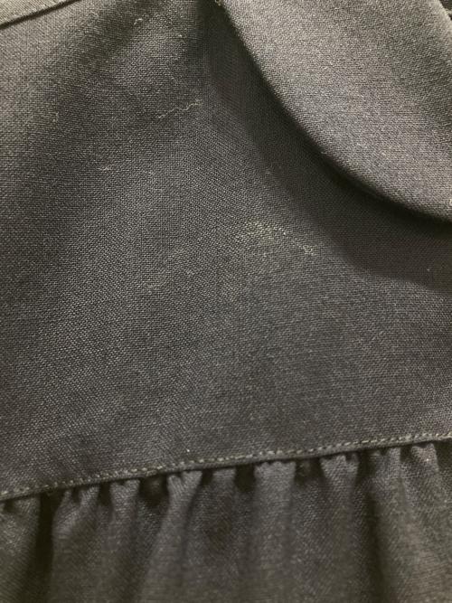 tricot COMME des GARCONS（トリココムデギャルソン）tricot COMME des GARCONS (トリココムデギャルソン) 丸襟刺繍シャツ ネイビー サイズ:Sの古着・服飾アイテム