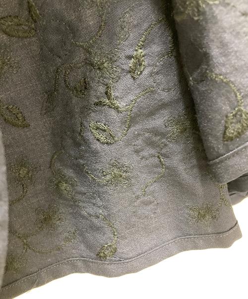 tricot COMME des GARCONS（トリココムデギャルソン）tricot COMME des GARCONS (トリココムデギャルソン) 丸襟刺繍シャツ ネイビー サイズ:Sの古着・服飾アイテム