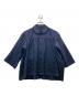 tricot COMME des GARCONS（トリココムデギャルソン）の古着「丸襟刺繍シャツ」｜ネイビー