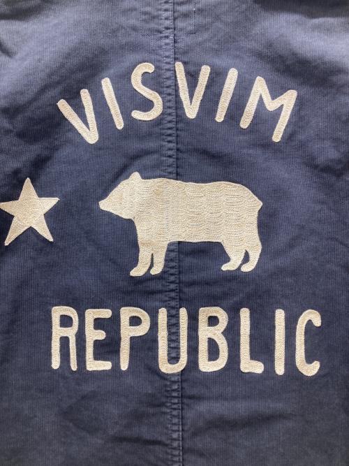 VISVIM（ビズビム）VISVIM (ビズビム) COVERALL DMGD G.CORDS バック刺繍カバーオール ネイビー サイズ:3の古着・服飾アイテム