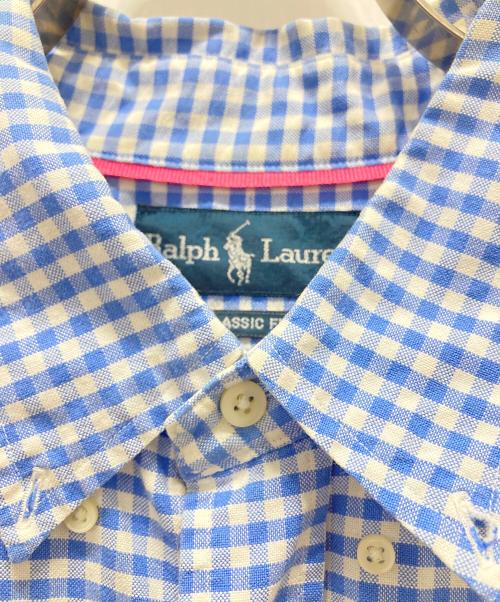 RALPH LAUREN（ラルフローレン）RALPH LAUREN (ラルフローレン) ギンガムチェックシャツ ブルー サイズ:Lの古着・服飾アイテム