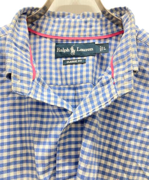 RALPH LAUREN（ラルフローレン）RALPH LAUREN (ラルフローレン) ギンガムチェックシャツ ブルー サイズ:Lの古着・服飾アイテム