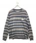 CarHartt（カーハート）の古着「ボーダーカットソー」｜ブラック