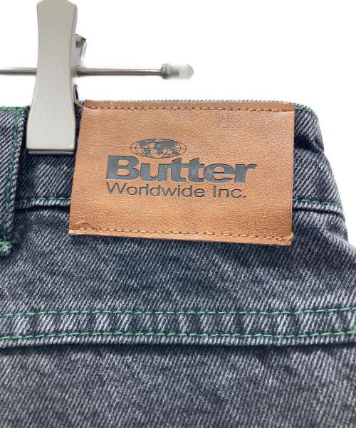 butter（バター）BUTTER (バター) デニムパンツ ブラック サイズ:34の古着・服飾アイテム