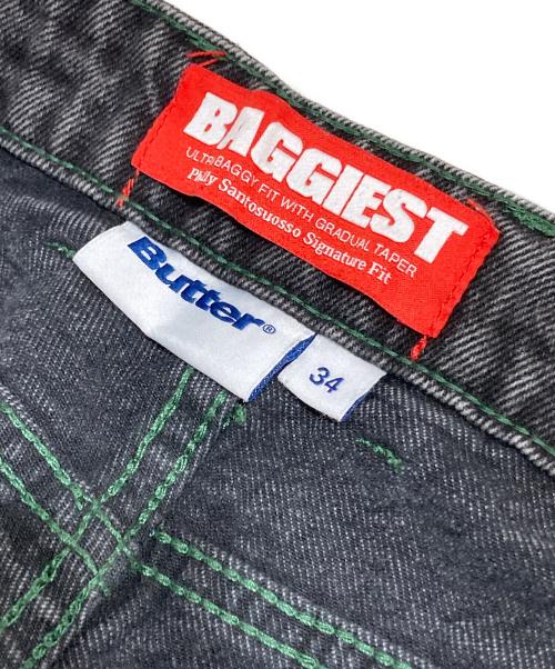 butter（バター）BUTTER (バター) デニムパンツ ブラック サイズ:34の古着・服飾アイテム