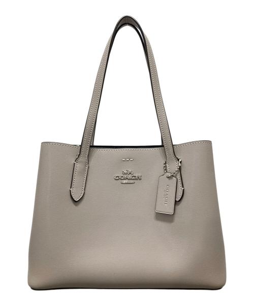 COACH（コーチ）COACH (コーチ) ハンドバッグ ライトグレーの古着・服飾アイテム